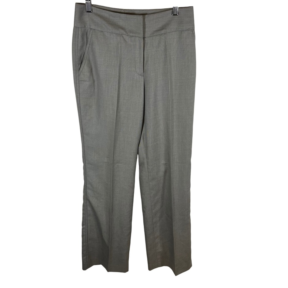 Calvin Klein Womens Gray Straight Leg Dress Pants Size 2 Professional Trousers